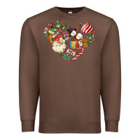 Chestnut christmas heart Premium Sweatshirt - MaliasSmallBusiness