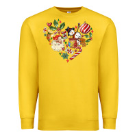 Lemon christmas heart Premium Sweatshirt - MaliasSmallBusiness
