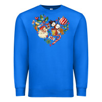 True Royal christmas heart Premium Sweatshirt - MaliasSmallBusiness