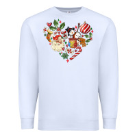 White christmas heart Premium Sweatshirt - MaliasSmallBusiness