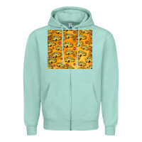 Seafoam school bus pattern tumbler 20oz Zipper Hoodie - Jasminsmagicworld