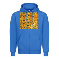 True Royal school bus pattern tumbler 20oz Zipper Hoodie - Jasminsmagicworld