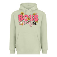 Matcha boss lady Heavyweight Hoodie - MaliasSmallBusiness