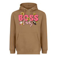 Toasted Coconut boss lady Heavyweight Hoodie - MaliasSmallBusiness
