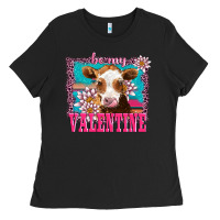 Black be my valentine with guarnsey Ladies Tee - AdoDesignShop