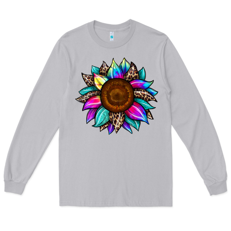 Sunflower Tie Dye Long Sleeve Tee by JahusDesignShop | Teevron