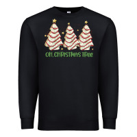 Black oh christmas tree cake Premium Sweatshirt - MaliasSmallBusiness