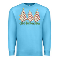 Ocean Blue oh christmas tree cake Premium Sweatshirt - MaliasSmallBusiness