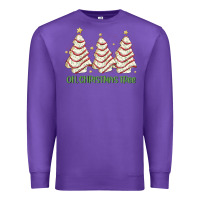 Purple oh christmas tree cake Premium Sweatshirt - MaliasSmallBusiness