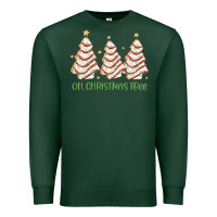 Sports Green oh christmas tree cake Premium Sweatshirt - MaliasSmallBusiness