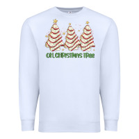 White oh christmas tree cake Premium Sweatshirt - MaliasSmallBusiness
