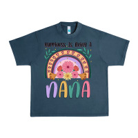 Midnight Navy happiness is being a nana Urban Heavy Tee - JahusDesignShop