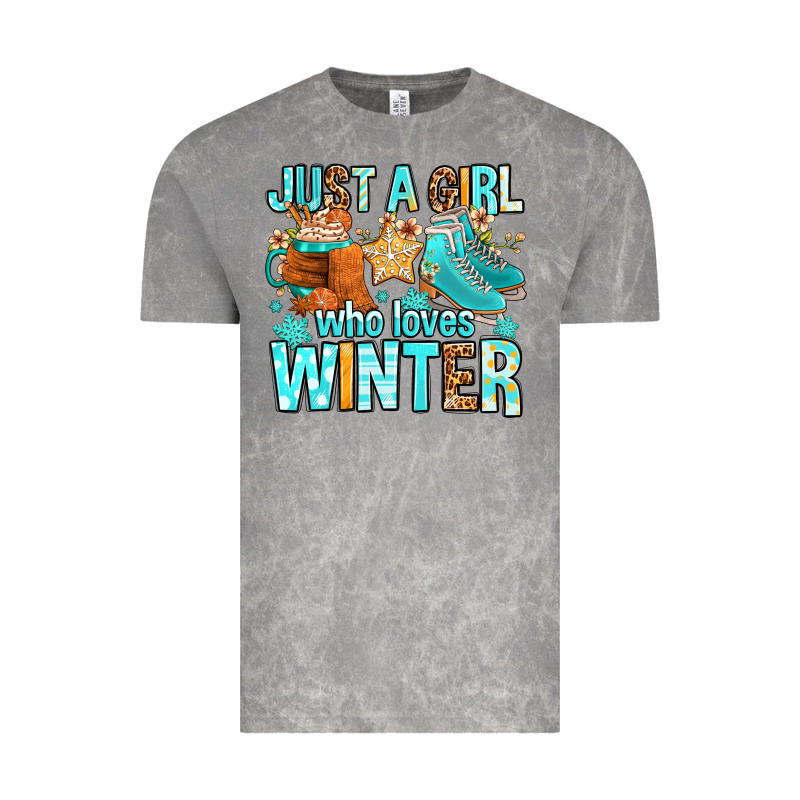 Just A Girl Who Loves Winter Vintage Tee by FaDigitalArtStudio | Teevron