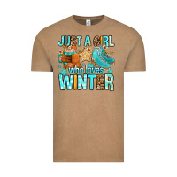 Vintage Coffee just a girl who loves winter Vintage Tee - FaDigitalArtStudio