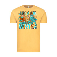 Vintage Mustard just a girl who loves winter Vintage Tee - FaDigitalArtStudio