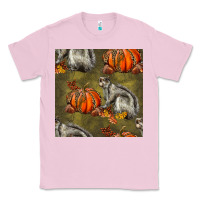 Bubblegum Pink squirrel pumpkin seamless Classic Tee - BundleAndBundleShop