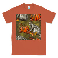 Copper squirrel pumpkin seamless Classic Tee - BundleAndBundleShop