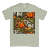 Matcha squirrel pumpkin seamless Classic Tee - BundleAndBundleShop