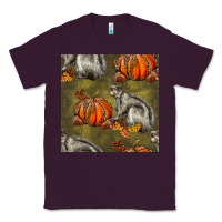 Plum squirrel pumpkin seamless Classic Tee - BundleAndBundleShop