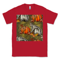 Red squirrel pumpkin seamless Classic Tee - BundleAndBundleShop