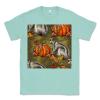 Seafoam squirrel pumpkin seamless Classic Tee - BundleAndBundleShop