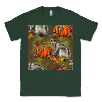 Sports Green squirrel pumpkin seamless Classic Tee - BundleAndBundleShop