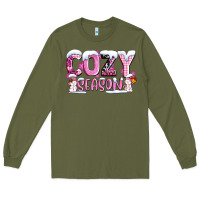 Pink Cozy Season With Snowman Ado Long Sleeve Tee | Teevron