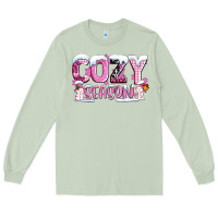 Matcha pink cozy season with snowman ado Long Sleeve Tee - AdoDesignShop