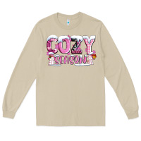 Mushroom pink cozy season with snowman ado Long Sleeve Tee - AdoDesignShop