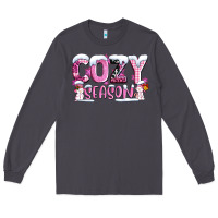 Smoke pink cozy season with snowman ado Long Sleeve Tee - AdoDesignShop