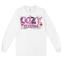 White pink cozy season with snowman ado Long Sleeve Tee - AdoDesignShop