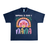 Navy happiness is being a nana Urban Heavy Tee - JahusDesignShop