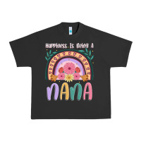 Pigment Black happiness is being a nana Urban Heavy Tee - JahusDesignShop