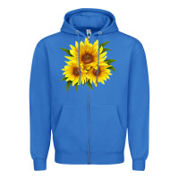 True Royal maximillian perennial sunflower Zipper Hoodie - LillyAllenDesigns