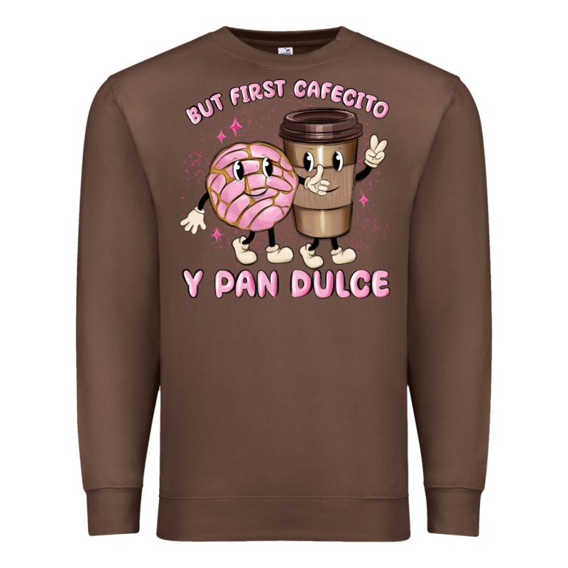 But First Cafecito Y Pan Dulce Premium Sweatshirt by MaliasSmallBusiness | Teevron