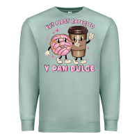 Seafoam but first cafecito y pan dulce Premium Sweatshirt - MaliasSmallBusiness