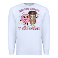 White but first cafecito y pan dulce Premium Sweatshirt - MaliasSmallBusiness