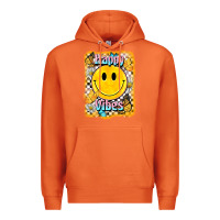 Carrot happy vibes smiley face Premium Hoodie - BarkalooDesign