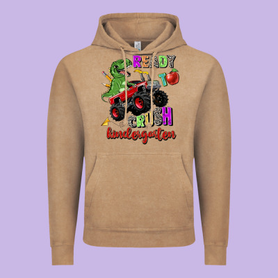 Ready To Crush Kindergarten Vintage Hoodie Designed By Zillion Design Studio
