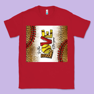 For The Love Of The Game Softball Classic Tee Designed By Chombo