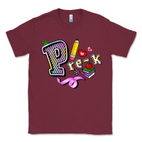 Burgundy pre k Classic Tee - RanaPortraitStore