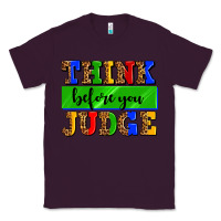 Plum think before you judge Classic Tee - AdoDesignShop