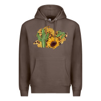 Coffee cactus leopard sunflower glitter  patch Premium Hoodie - AdoDesignShop