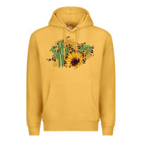 Mustard cactus leopard sunflower glitter  patch Premium Hoodie - AdoDesignShop