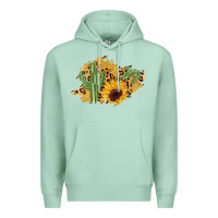Seafoam cactus leopard sunflower glitter  patch Premium Hoodie - AdoDesignShop