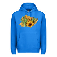 True Royal cactus leopard sunflower glitter  patch Premium Hoodie - AdoDesignShop