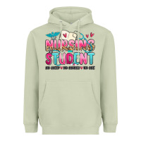 Matcha nursing student no sleep no money no life Heavyweight Hoodie - MaliasSmallBusiness