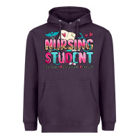 Plum nursing student no sleep no money no life Heavyweight Hoodie - MaliasSmallBusiness