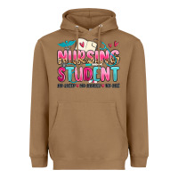 Toasted Coconut nursing student no sleep no money no life Heavyweight Hoodie - MaliasSmallBusiness