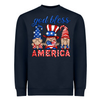 Navy god bless america gnome Heavyweight Sweatshirt - HRA Design Shop